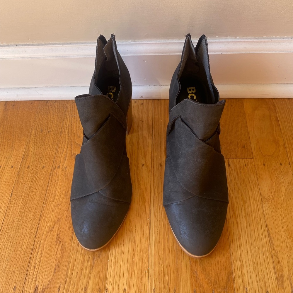 BC Women's Charcoal Ankle Booties